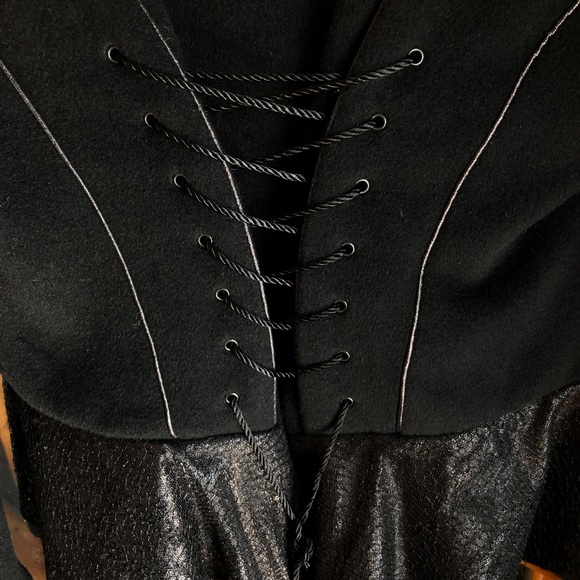 Steampunk Jacket With Laced Corset EUC Sz 4 Little Prince & Piggy Peplum - Picture 7 of 14